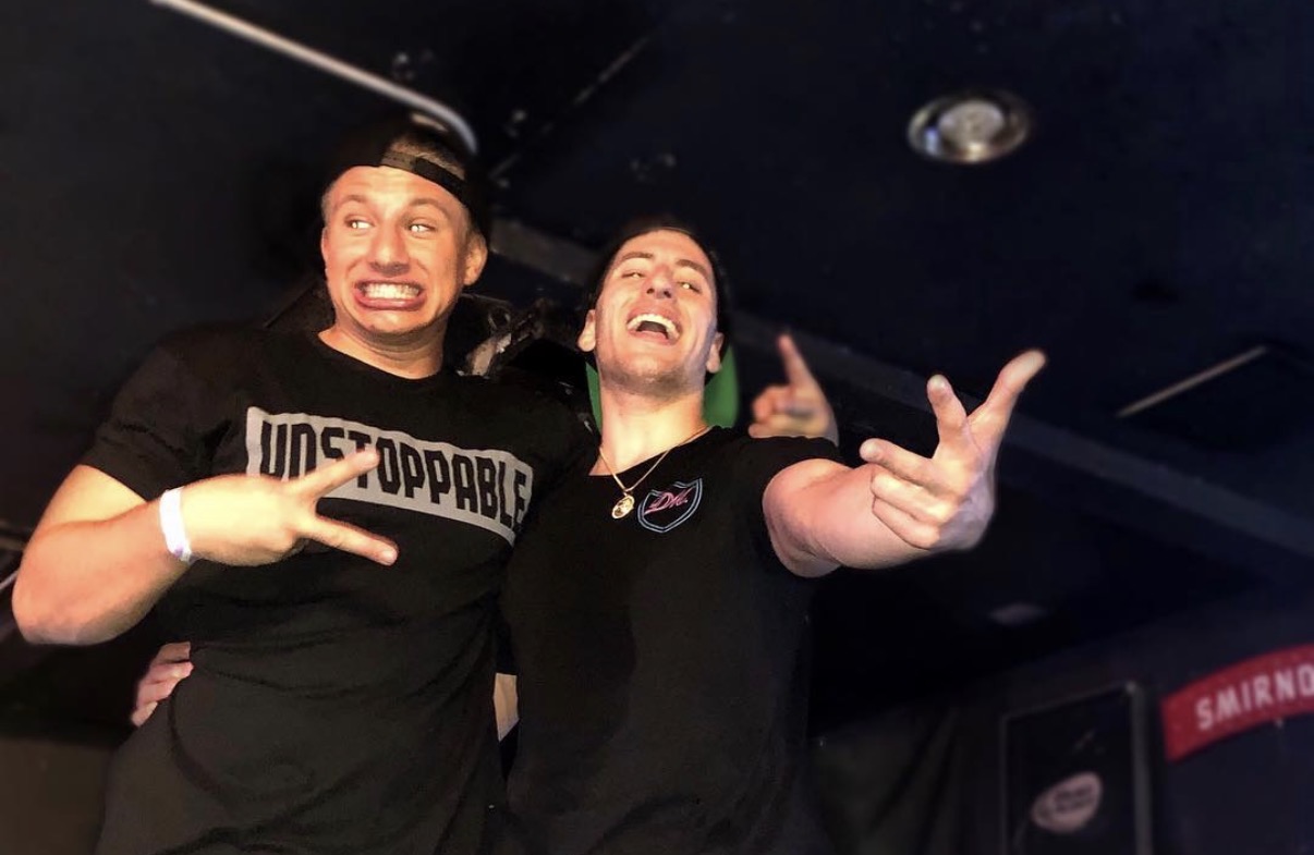 Jordan Miller with SteveWillDoIt at a college event