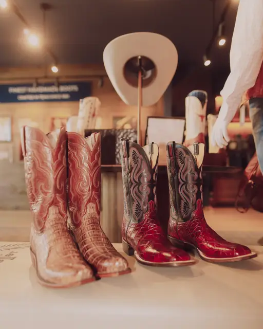 Lucchese boots at the F1 Weekend pop-up