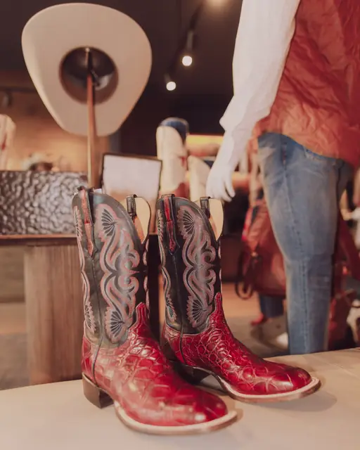 Lucchese boots at the F1 Weekend pop-up